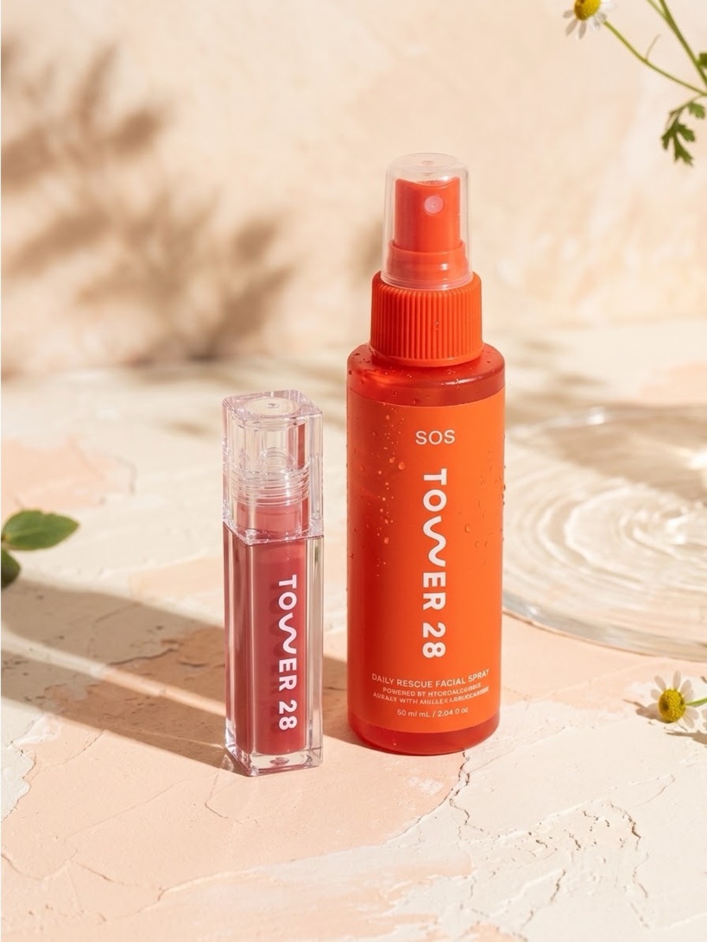 Tower 28 SOS Facial Spray & Pistachio ShineOn Lip Jelly Mini Travel Set